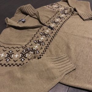 EXOFFICIO CAFENISTO JACQUARD SWEATER - NEW NO TAGS